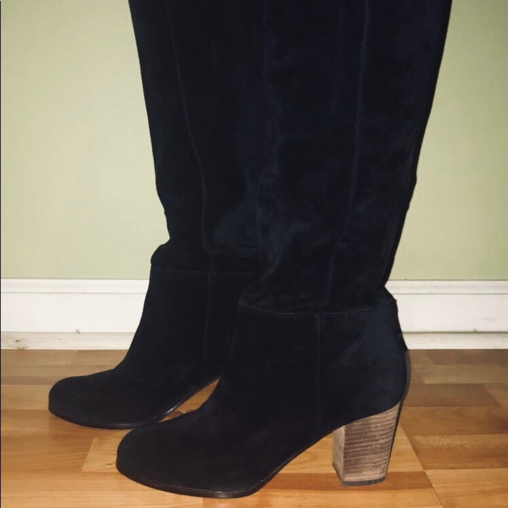 Cole Haan Black Suede Boots